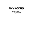 DYNACORD XA2600 Instrukcja Serwisowa